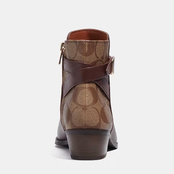 New🤎Coach Brown Dean Bootie - Picture 4 of 5